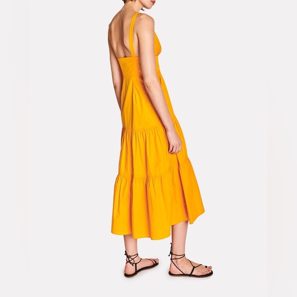 A.L.C. Marigold Yellow Button Down Midi Dress Size 4 - Picture 2 of 5